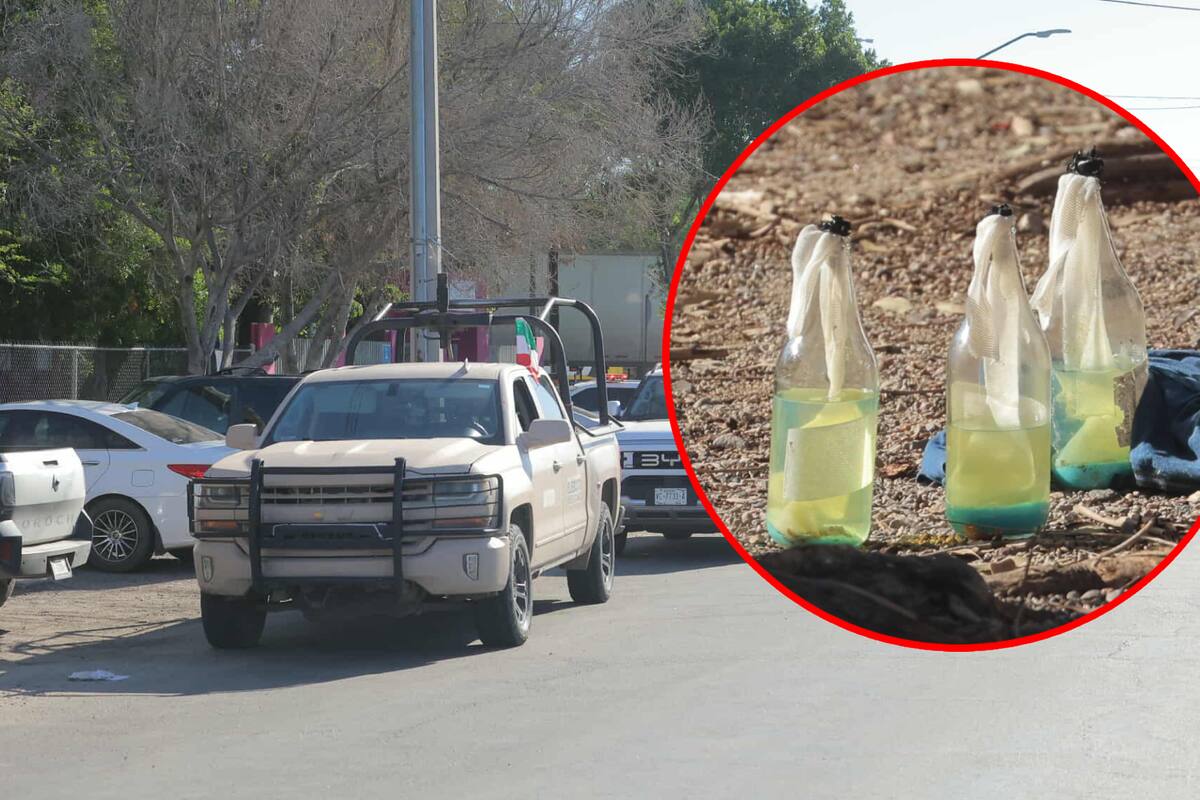 Investiga FGJES hallazgo de botellas con gasolina dirigidas a un taller mecánico
