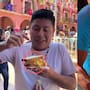 Hombre en Oaxaca se vuelve viral por vender sándwich de pan Bimbo con nieve