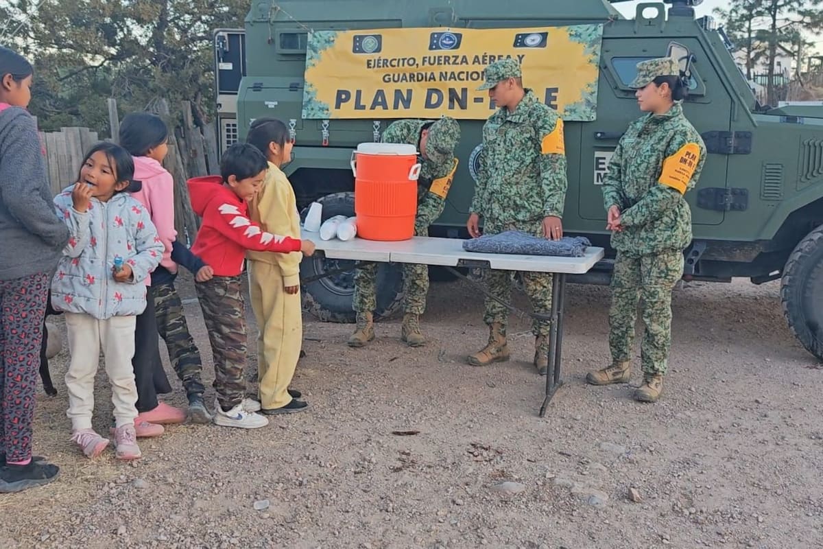Ejército Mexicano aplica el Plan DN-III-E en apoyo a la población vulnerable en Yécora