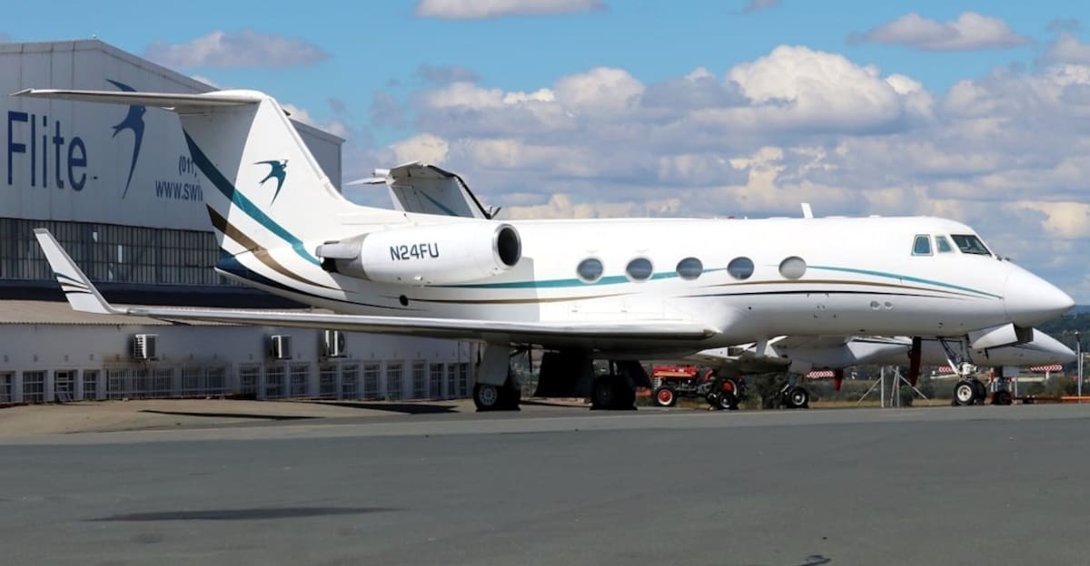 Gulfstream IIB. Foto: Timothy Branbdt /Jetphotos.com