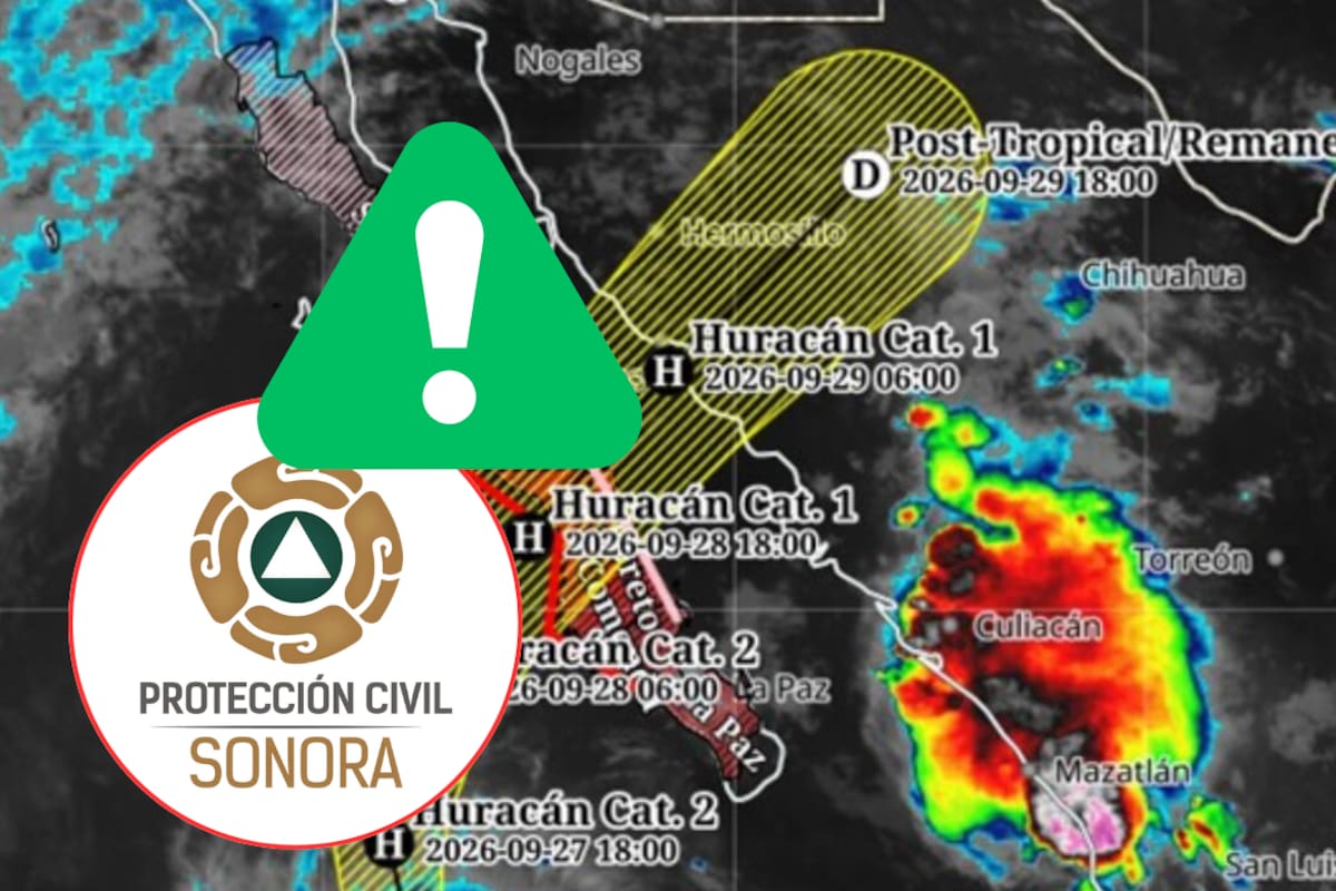 Sonora cambia a Alerta Verde por huracán Polo