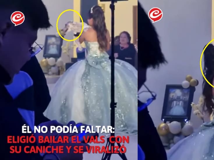 Su perrito fue el chambelán: quinceañera se vuelve viral por este tierno detalle