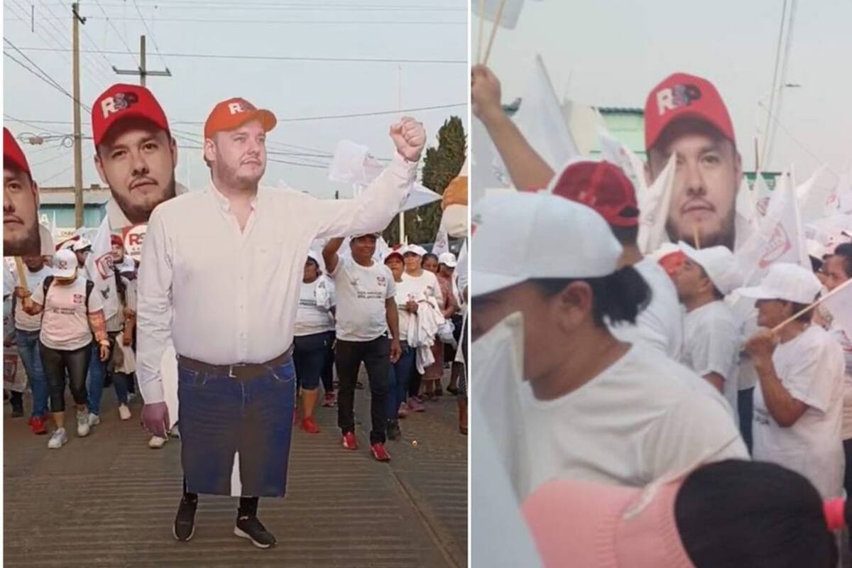 Candidato en Chiapas hace campaña solo con fotos gigantes en medio de disputas territoriales en la zona