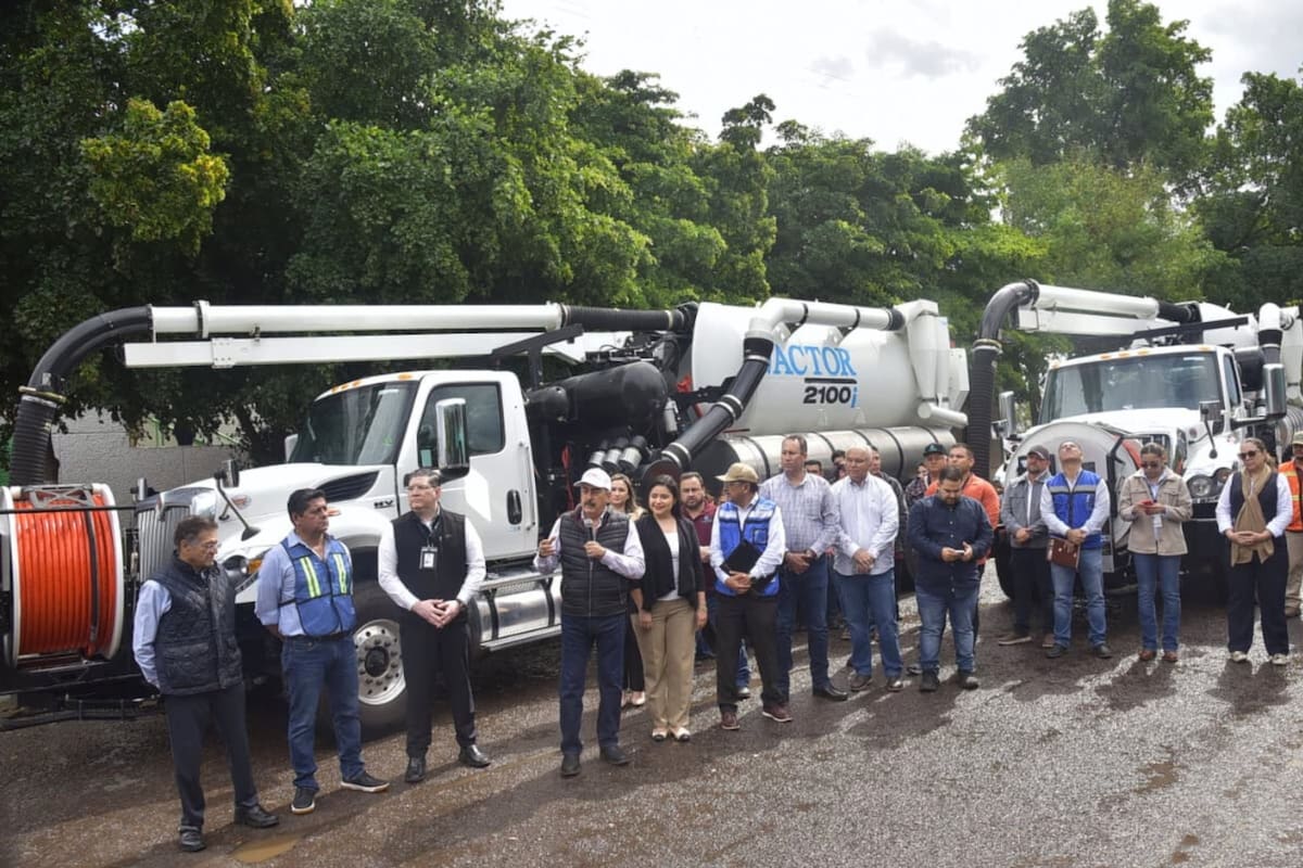 Oomapas Cajeme estrena maquinaria de alta capacidad para atender drenajes colapsados