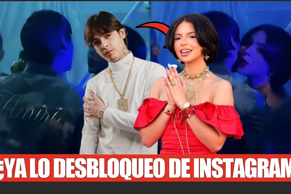 Natanael Cano y Ángela Aguilar se saludan de beso en EDC, ¿Ya lo desbloqueó de IG?