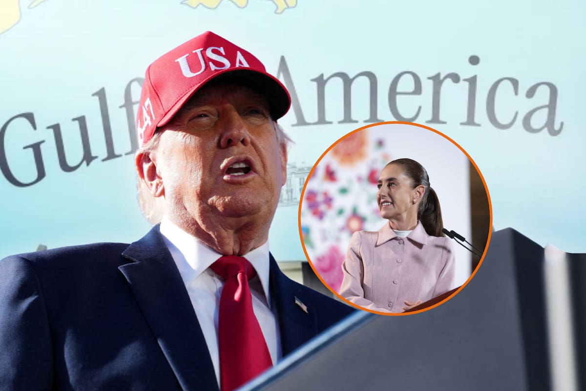 Donald Trump imita a Claudia Sheinbaum al asegurar que con su “hermosa voz” le pidió “por favor” no rebautizar el Golfo de México; además, sostiene que Estados Unidos posee el 93% de la costa, aunque los datos geoespaciales muestran otra proporción