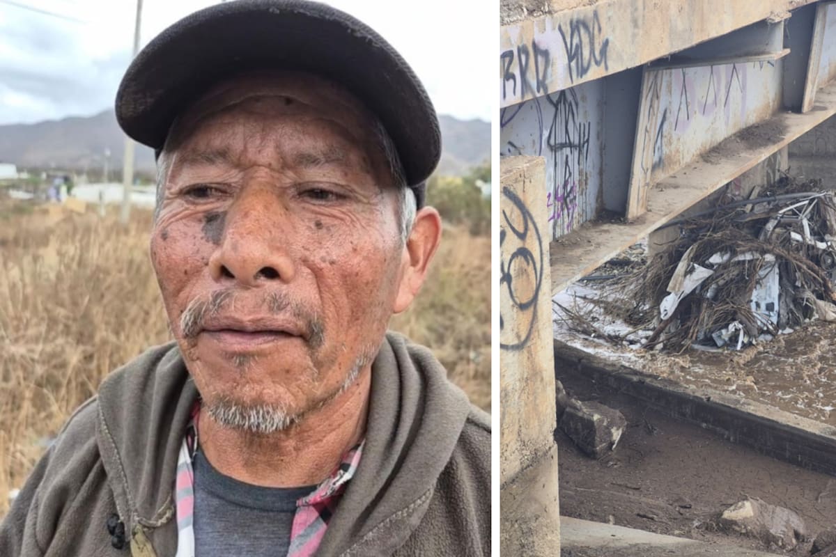 “El agua se llevó la casa y a mi nieto”: Don Gabino busca a su nieto de 18 años en Maneadero tras las lluvias; buscan al menos a 7 personas