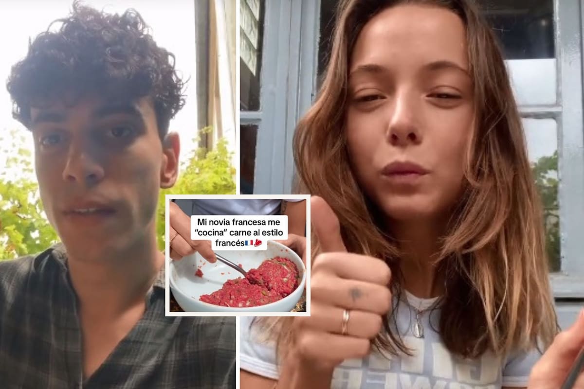 Argentino se sorprendió al ver que su novia francesa le preparaba carne cruda para almorzar