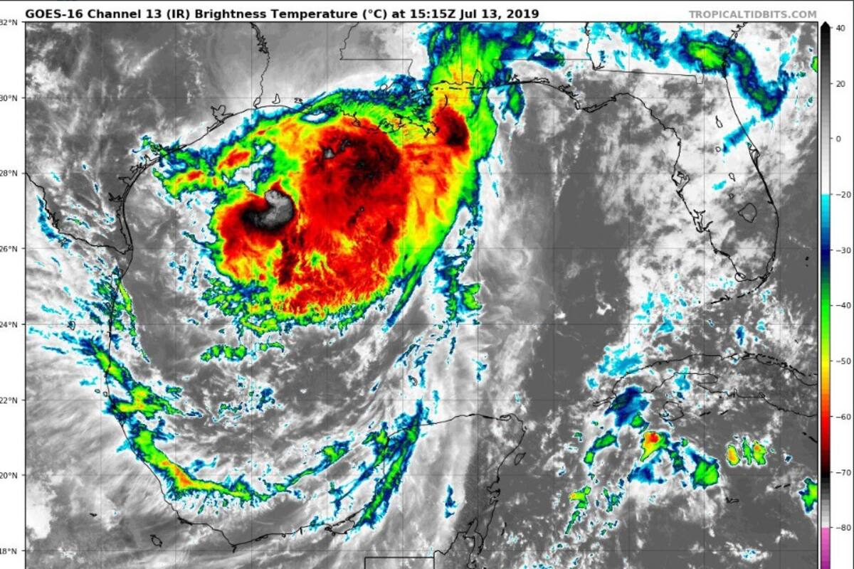 'Barry' se convierte en huracán categoría 1