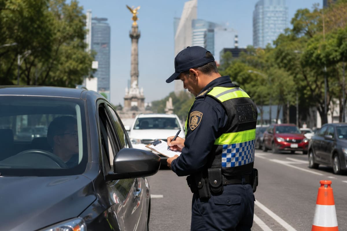 Estos son los objetos prohibidos en su vehículo que ameritan multas de hasta 5,657 pesos desde neumáticos metálicos hasta accesorios que impidan la lectura de la matrícula por parte de las autoridades de tránsito