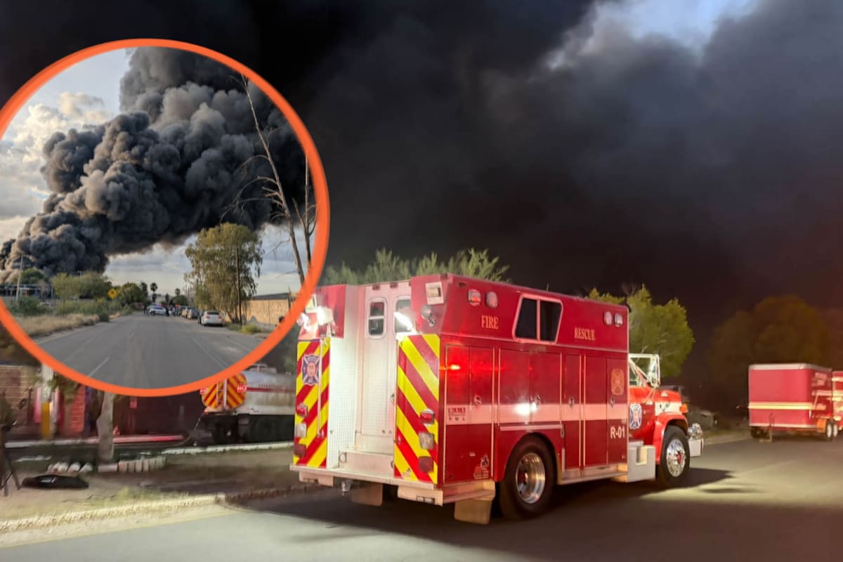 Incendio en recicladora moviliza a Bomberos de Hermosillo