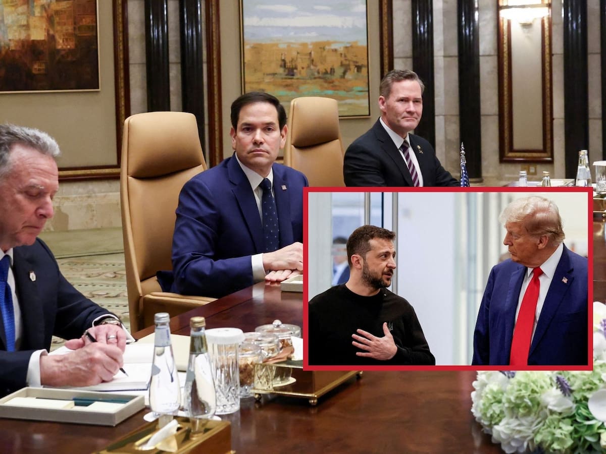 Enviados de EU y funcionarios rusos se reunen en Arabia Saudita, sin Ucrania, para negociar la paz entre Rusia y Ucrania. | Crédito: REUTERS/EFE