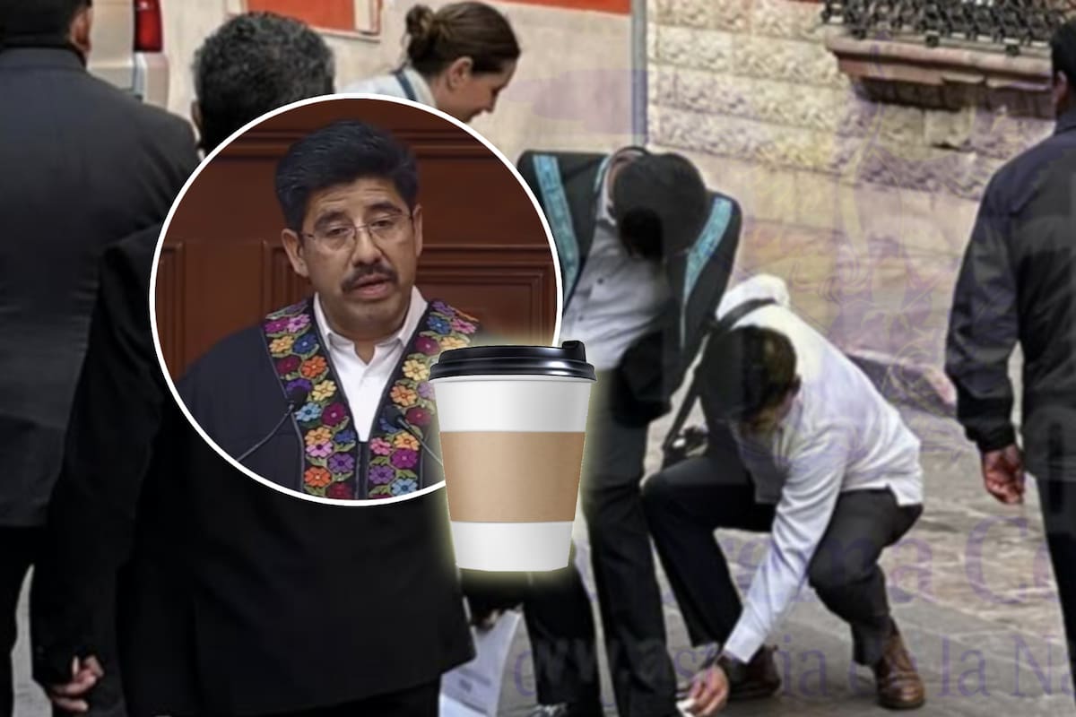 Por un café, Ministro Aguilar explica foto donde limpian sus zapatos y por la que ha salido “salpicado” en redes sociales
