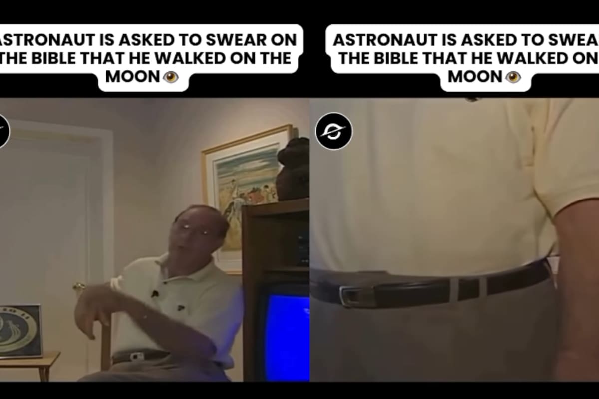 Antigua entrevista a astronauta del Apolo 14 se vuelve viral por su explosiva reacción ante una pregunta de la llegada a la Luna