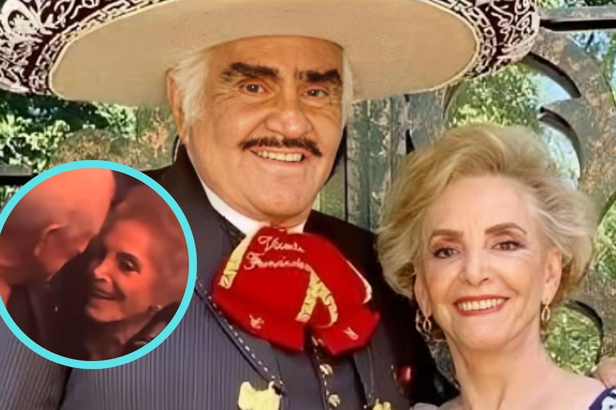 Doña Cuquita, viuda de Vicente Fernández, sorprende al ser captada siendo cariñosa con misterioso hombre en pleno concierto