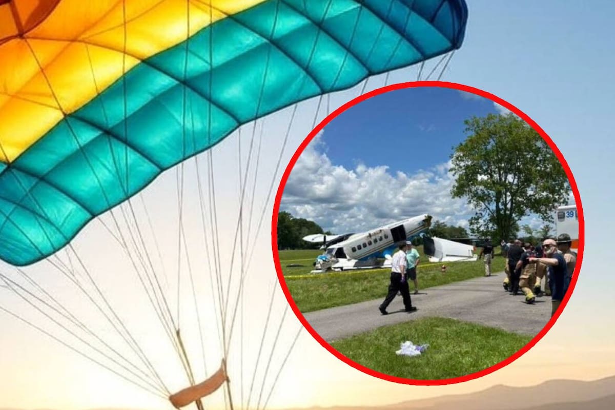 En Tennessee se estrella una avioneta con 20 personas bordo; se utilizaba para hacer maniobras de salto en paracaídas