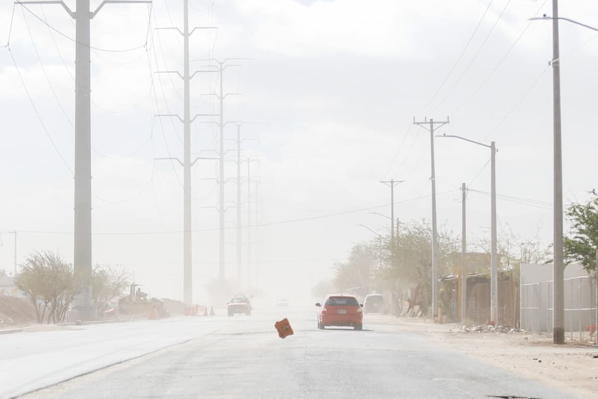 Domingo con vientos intensos y tolvaneras en Mexicali; rachas de hasta 50 kilómetros por hora por la tarde
