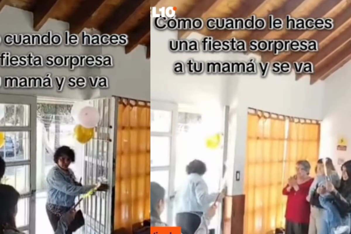 Familia organiza fiesta sorpresa para su mamá, pero a ella no le gusta y se va
