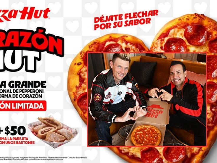 ¿Una pizza de corazón? Pizza Hut lanzó esta promo por San Valentín desde 149 pesos con los Backstreet Boys y así podrás pedirla este 14 de febrero