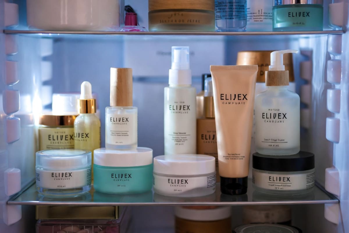 El hack de guardar productos de skincare en la nevera para mayor efecto calmante