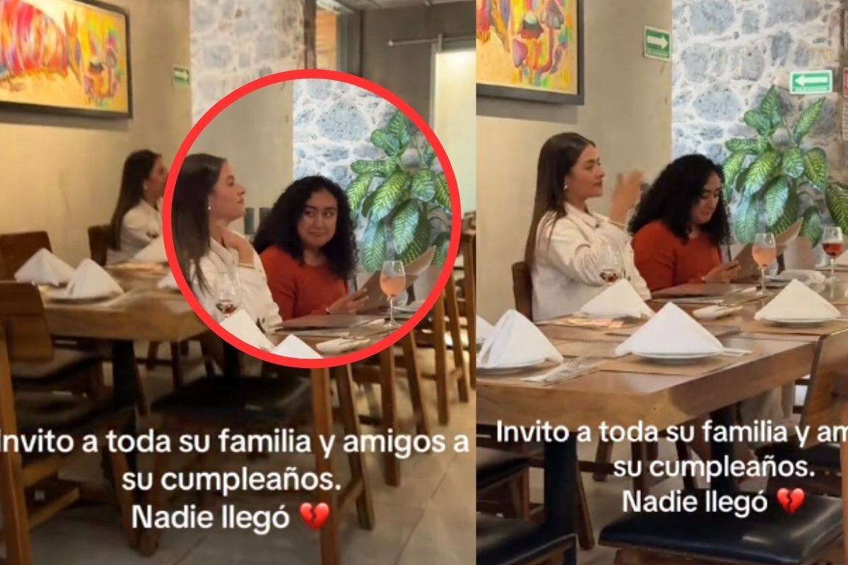 Mujer invita a sus amigos y familiares a su cumpleaños; nadie llega