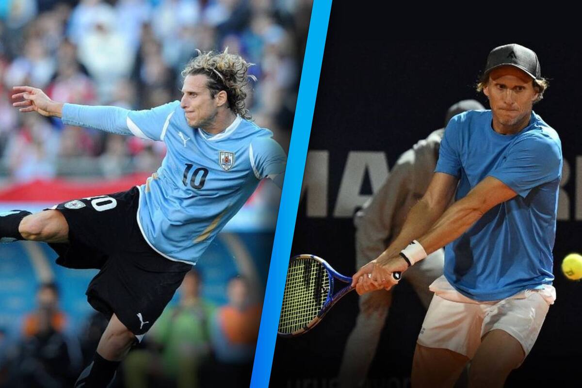 El exfutbolista Diego Forlán debuta como tenista profesional a los 45 años en el Abierto de Uruguay: ¿cómo le fue?