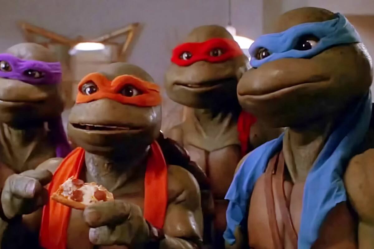 Los secretos de los efectos prácticos utilizados en la primera película de las tortugas ninja