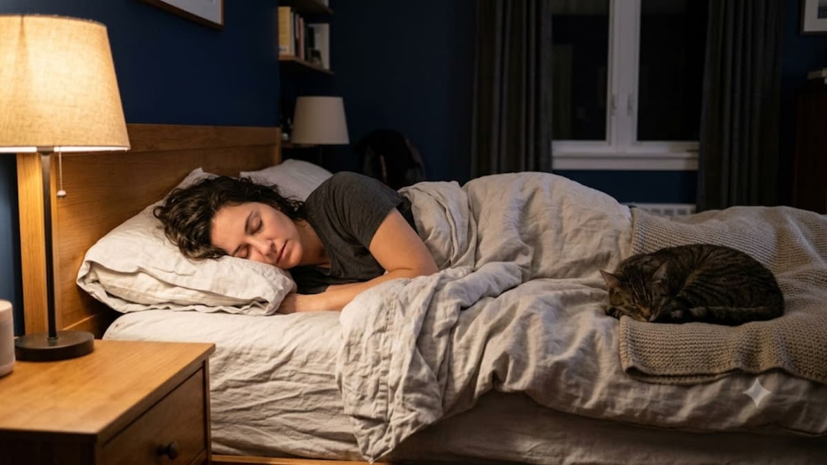 Dormir con tu perro o gato puede darte calma antes de acostarte, pero la ciencia advierte que también puede romper tu descanso nocturno