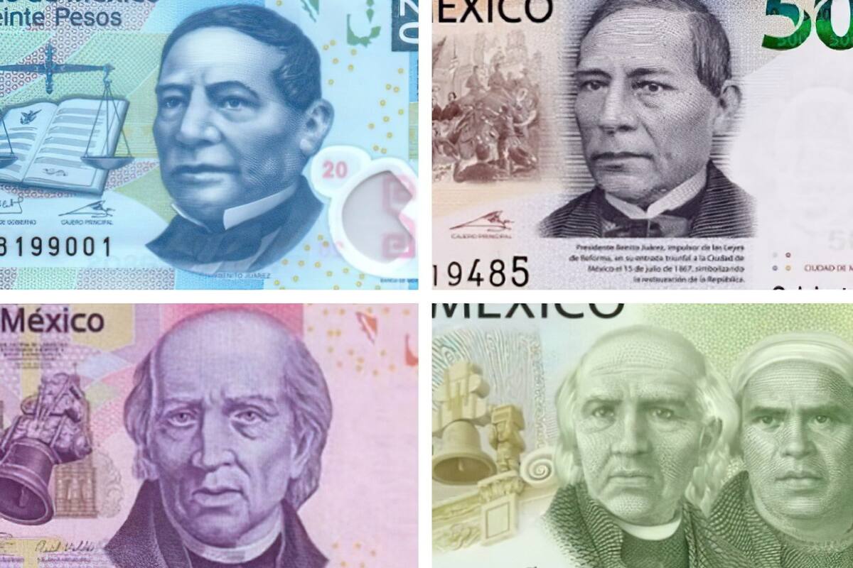Benito Juárez adelgazó y Miguel Hidalgo 'se arregló´; conoce los últimos cambios en los billetes de México