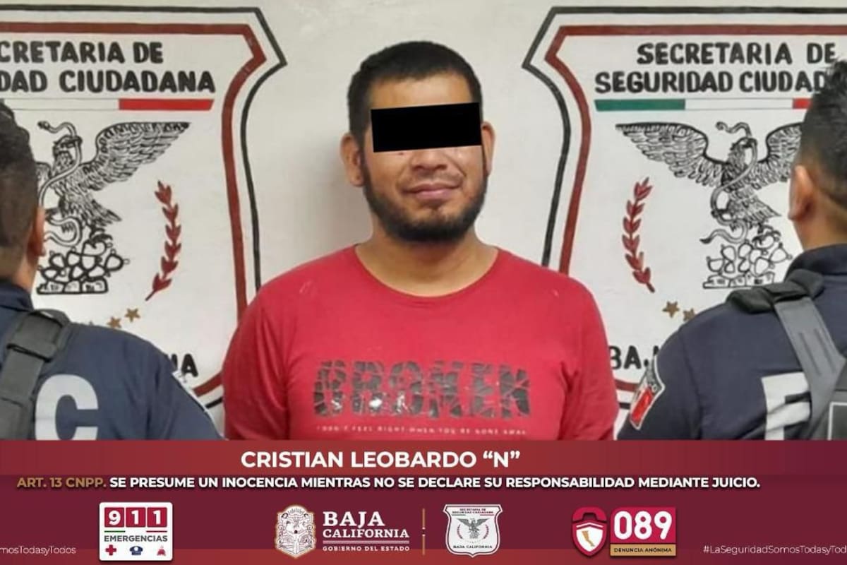 Detienen en Mexicali a hombre por agredir y amenazar a su pareja