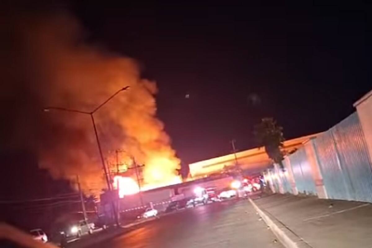 Registran incendio en fábrica de Tijuana