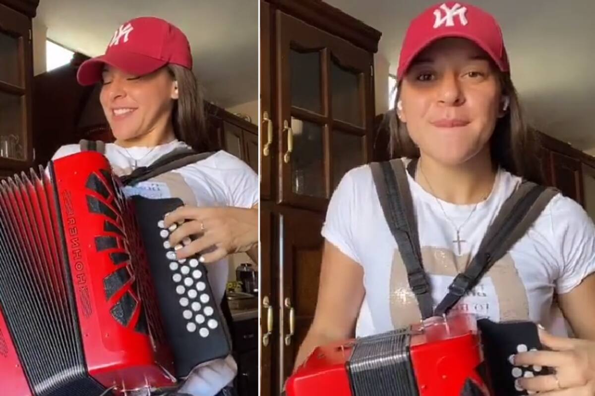 Norma Palafox saca el acordeón y su lado norteño en Tik Tok