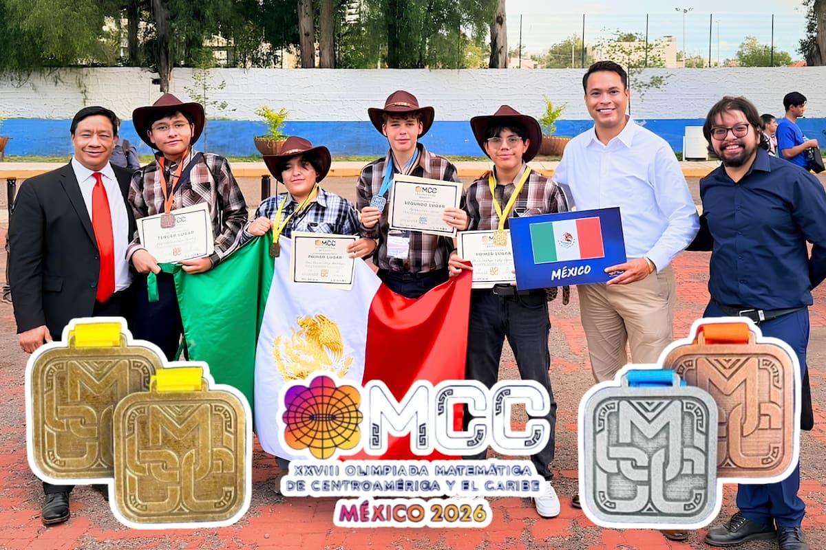 México conquista por 18 años consecutivos la Olimpiada Matemática de Centroamérica y el Caribe tras sumar 128 puntos y superar a Costa Rica y Cuba