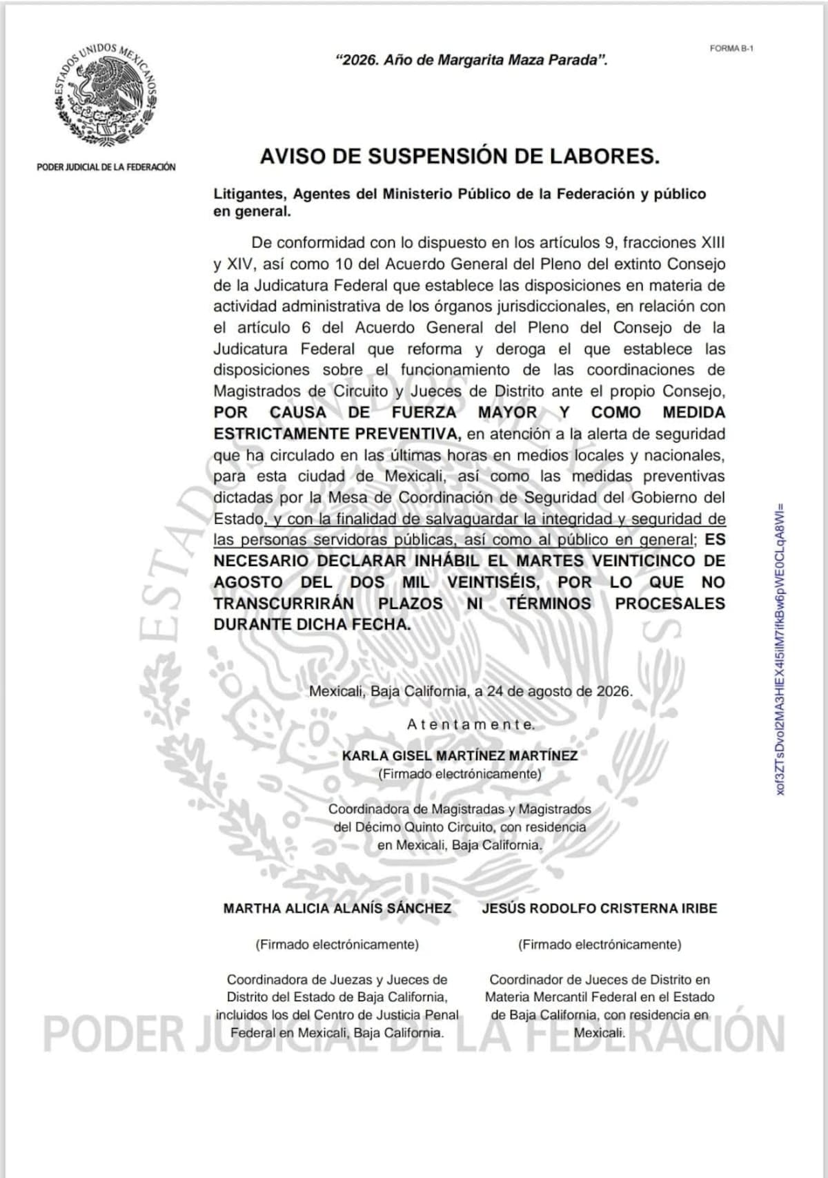 No hay más información sobre alerta en Mexicali: Sheinbaum; Gabinete de Seguridad informará sobre posible amenaza de grupo delictivo