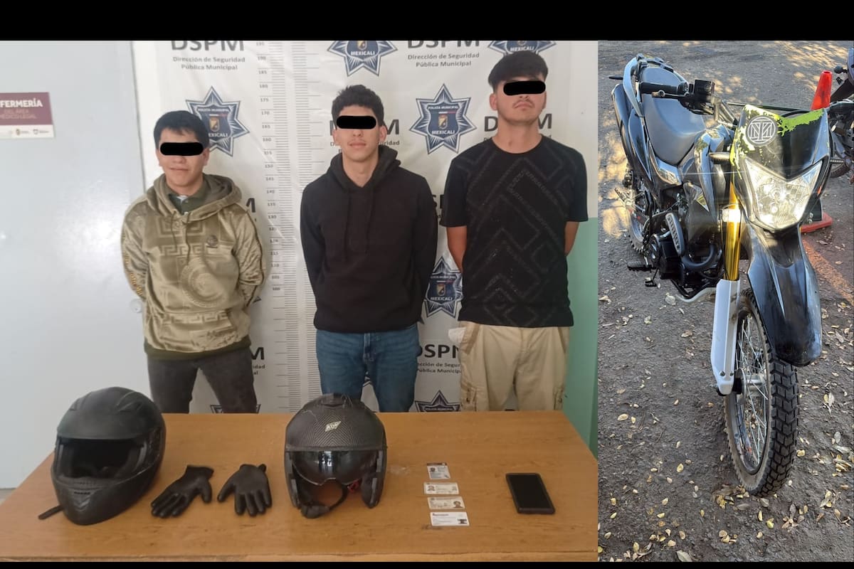 Tres hombres detenidos tras persecución por asalto