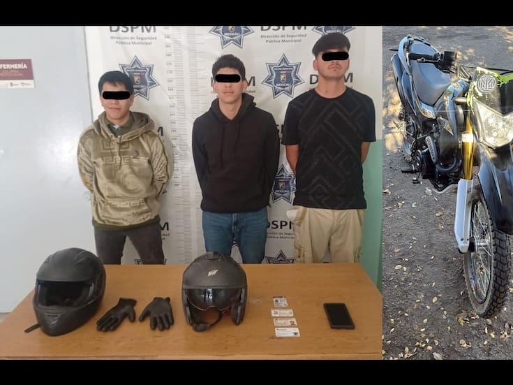 Tres hombres detenidos tras persecución por asalto