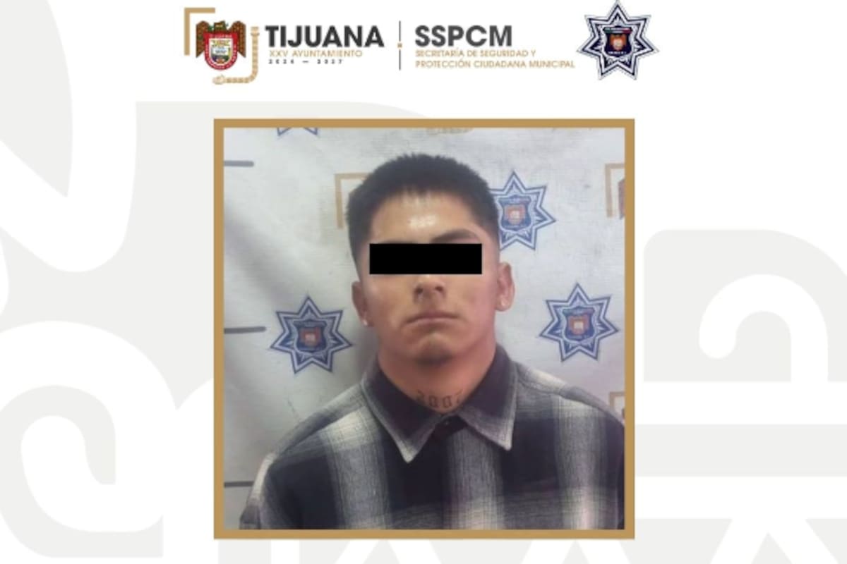Detienen a joven en Tijuana tras robo con navaja en la colonia Jardines de Aguacaliente