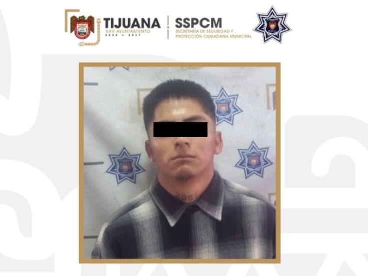 Detienen a joven en Tijuana tras robo con navaja en la colonia Jardines de Aguacaliente