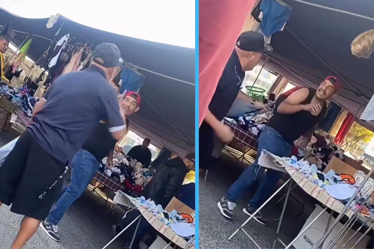 Se agarran a golpes por presunto triángulo amoroso en Tijuana: “Por andarte metiendo con mujeres casadas” (VIDEO)