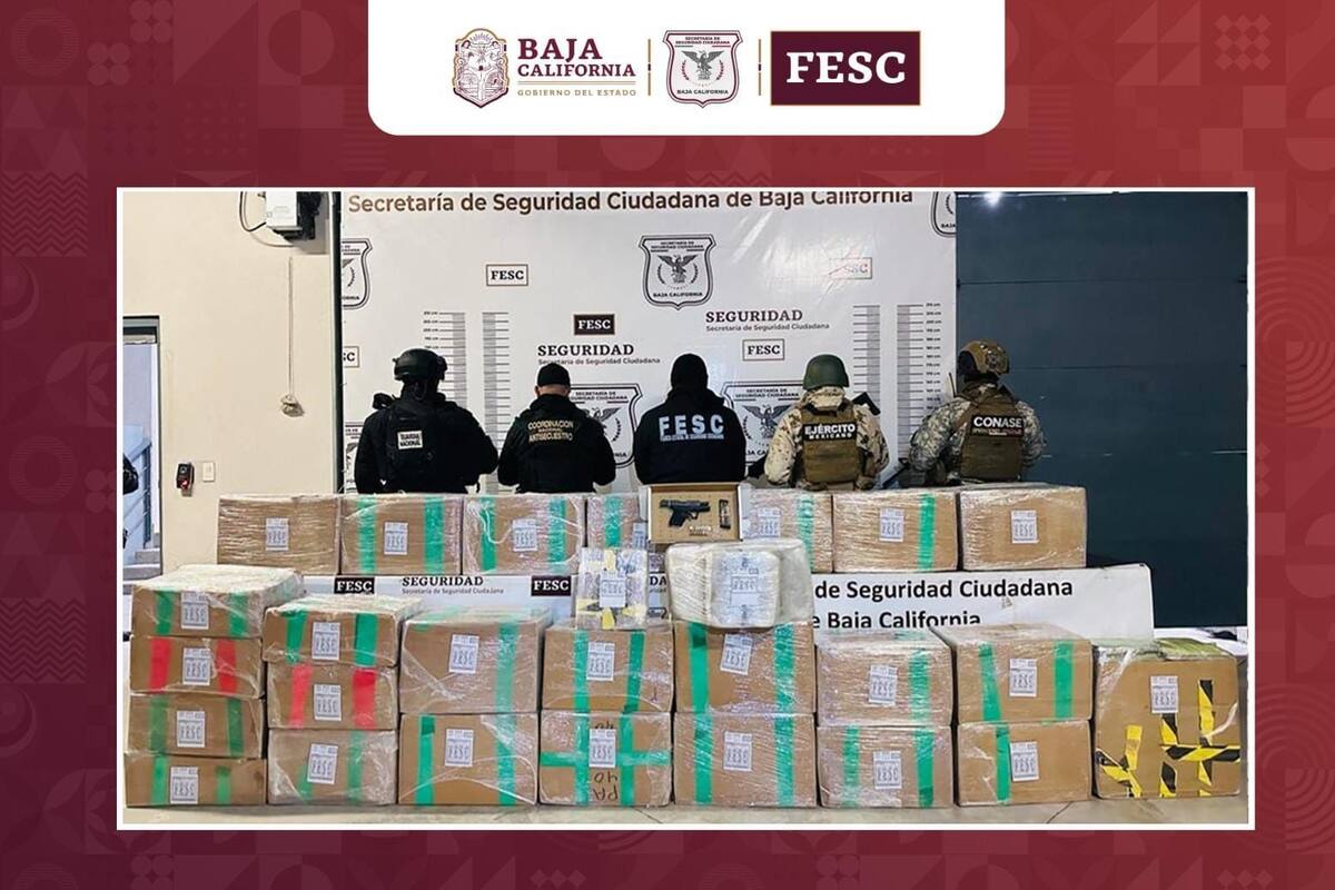 Aseguran 500 kilos de ‘meta’ en Tijuana