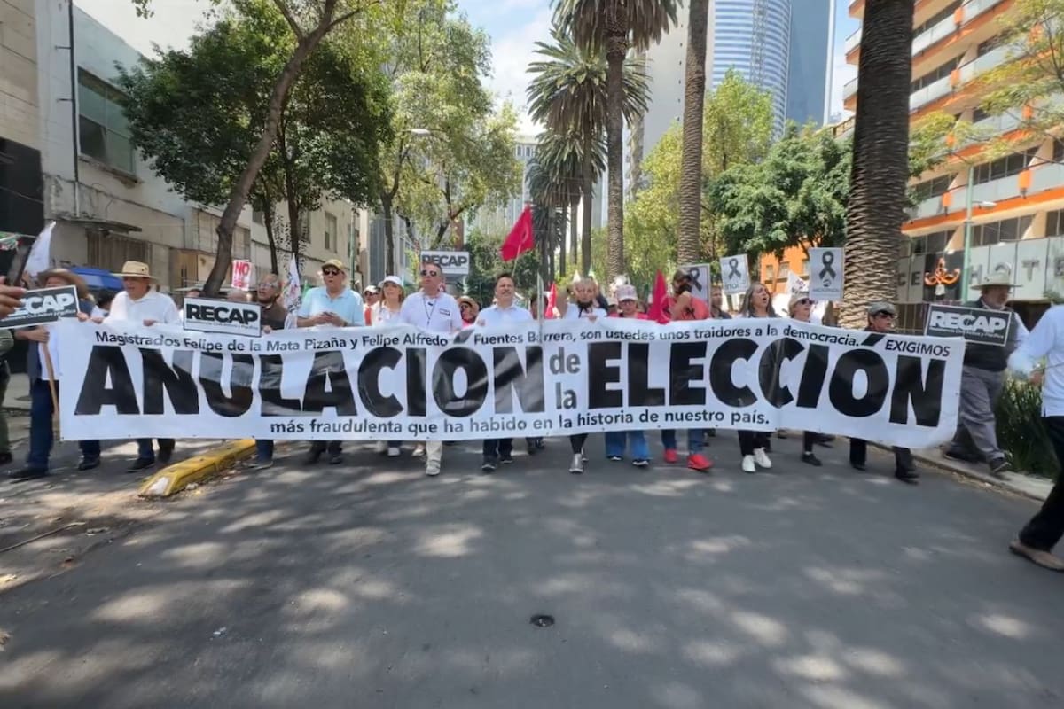 Protestas en CDMX: Exigen anulación de elección judicial por presunto fraude