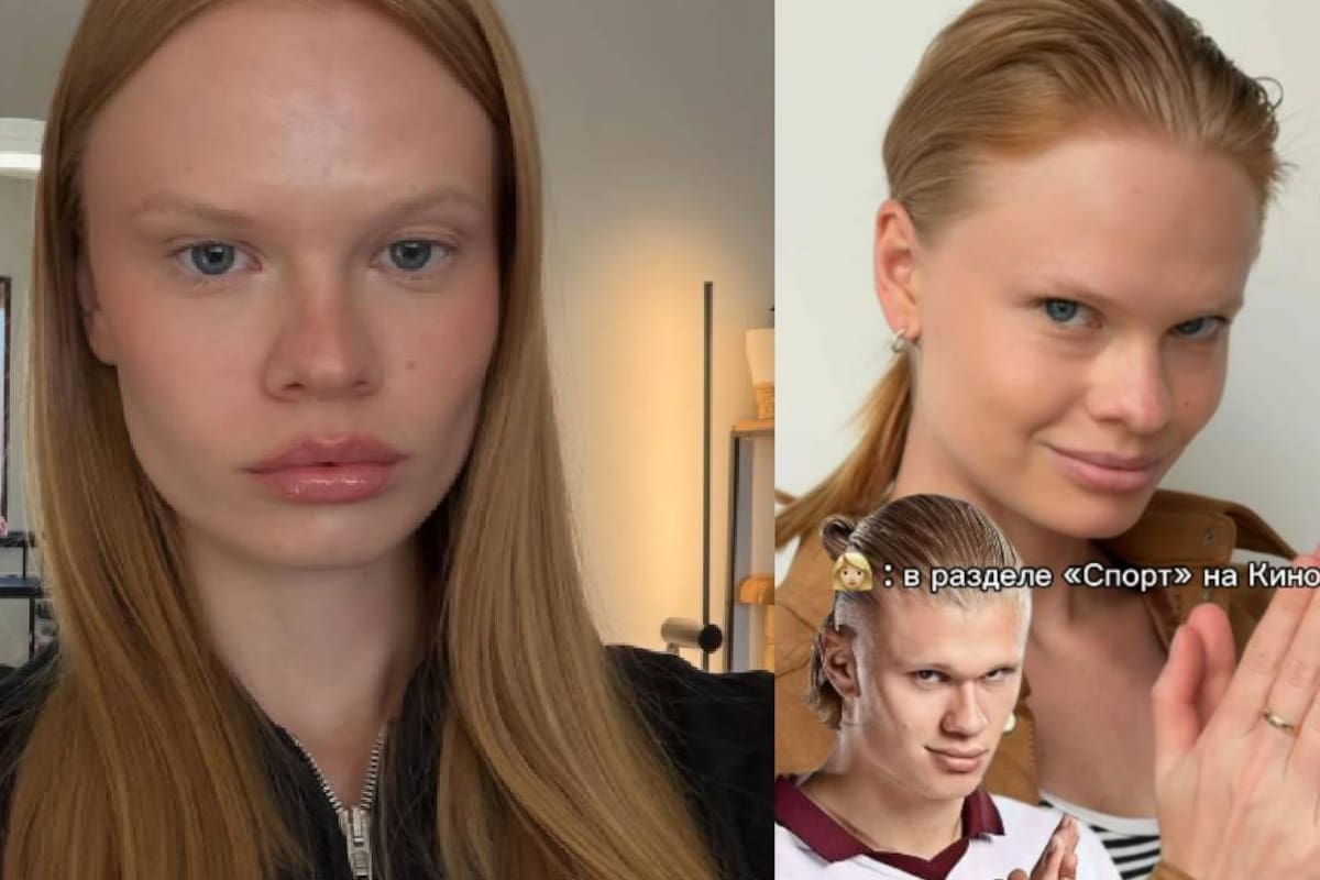 ¿Gemela de Haaland? Ellas es Anastasia Kostromitina, la modelo rusa que es identica al famoso jugador noruego y que uno de sus VIDEOS se viralizó tras el gran parecido que tienen