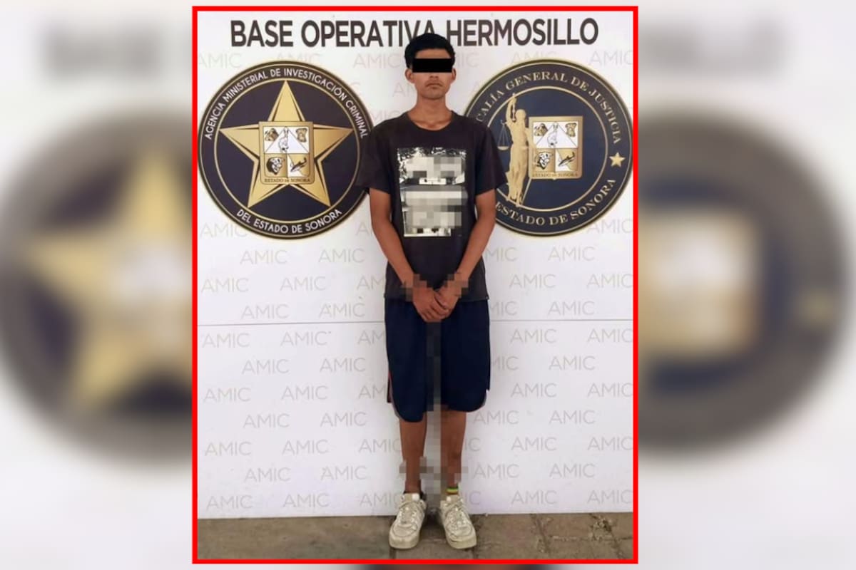 Detienen a joven por robo violento con machete en Hermosillo; ya fue vinculado a proceso