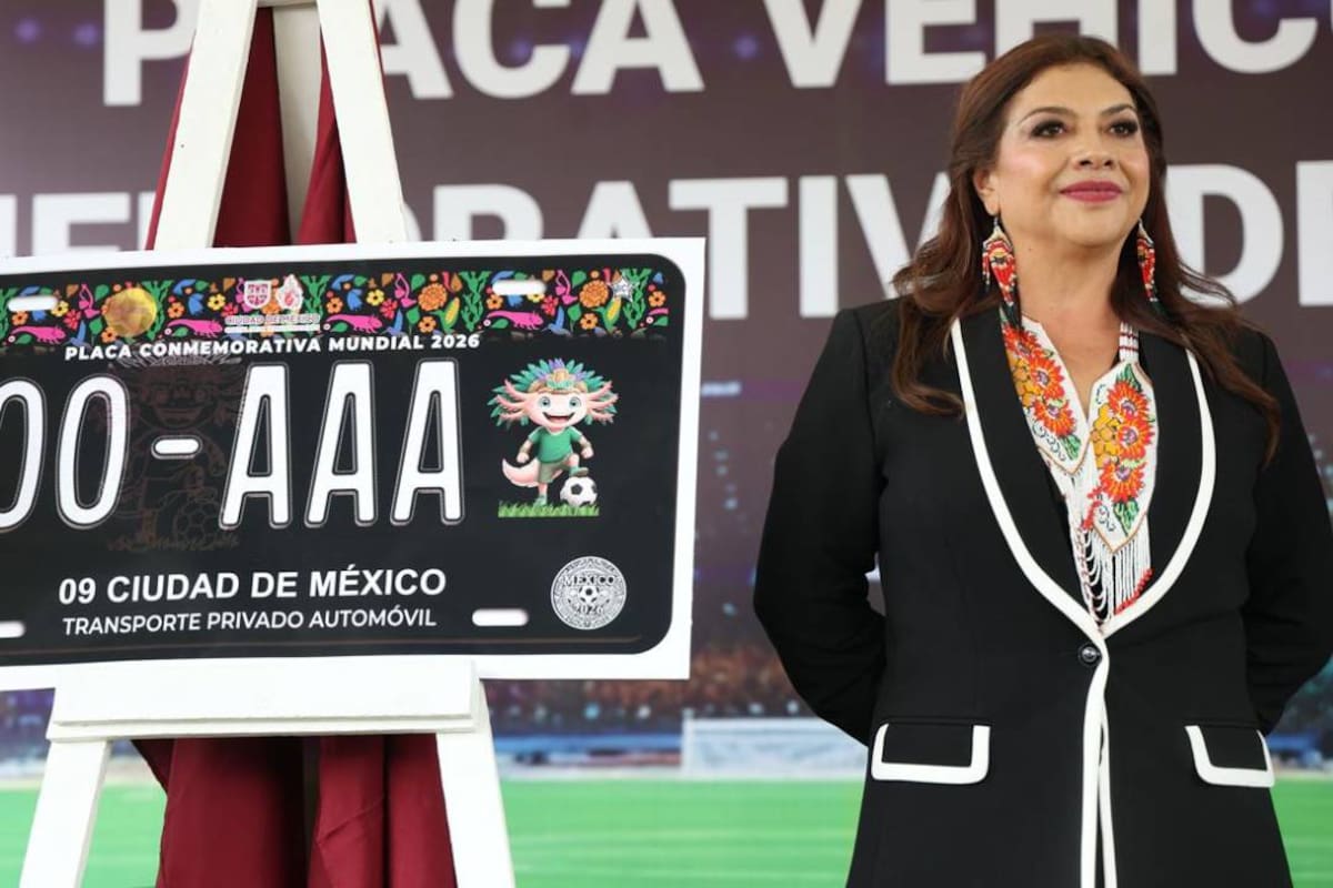 Placas de auto conmemorativas del mundial ya estarán listas a partir del 9 de marzo en CDMX