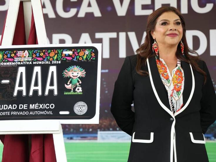 Placas de auto conmemorativas del mundial ya estarán listas a partir del 9 de marzo en CDMX