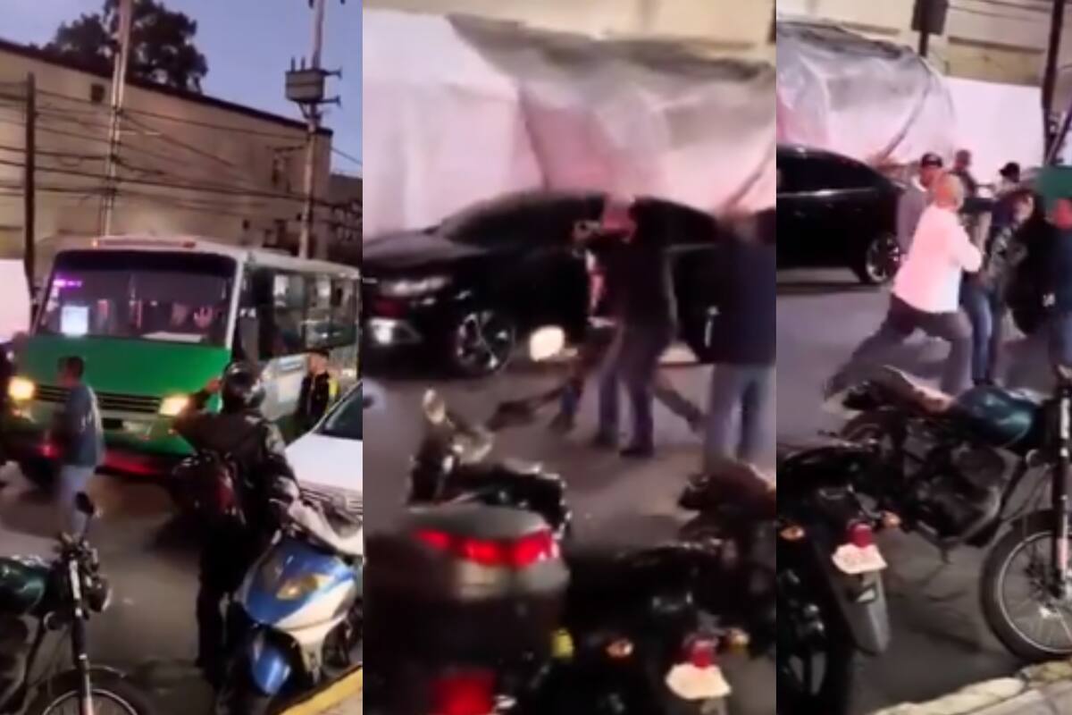 VIDEO: Chofer de microbús golpea brutalmente a una mujer en Coyoacán, Cdmx