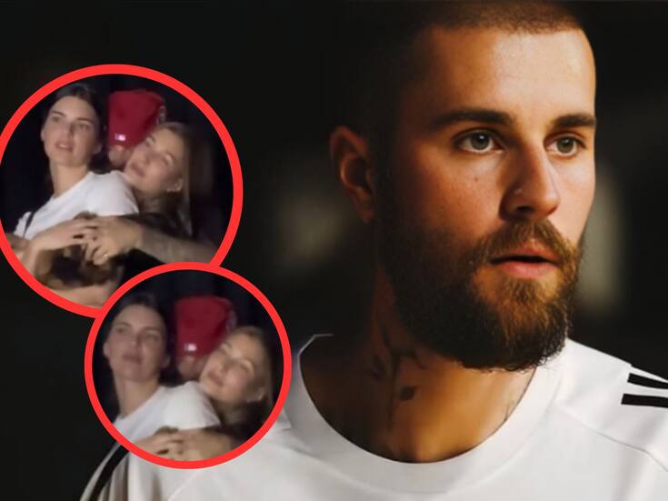 Justin Bieber causa polémica tras ser captado abrazando a Hailey y Kendall Jenner en concierto