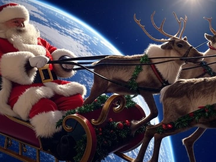 Santa Claus ya está en camino y su trayecto puede seguirse minuto a minuto con ayuda del rastreador de NORAD que muestra en tiempo real por dónde va Papá Noel