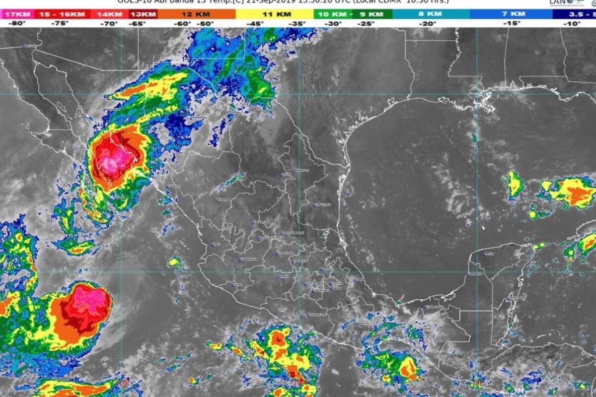 "Lorena" se localiza en Golfo de California; prevén toque costas de Sonora el domingo
