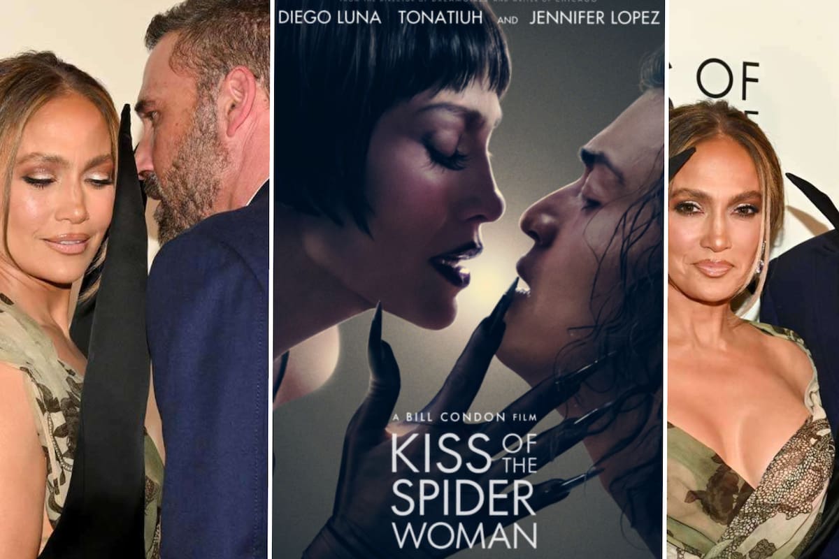 Jennifer Lopez y Ben Affleck posan juntos en la alfombra roja para la premiere de ‘Kiss of the Spider Woman’